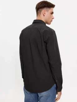 HUGO Koszula Ermo 50500216 Czarny Slim Fit