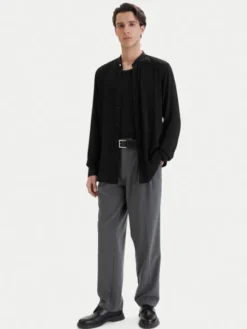 HUGO Koszula Kaleb 50554719 Czarny Slim Fit