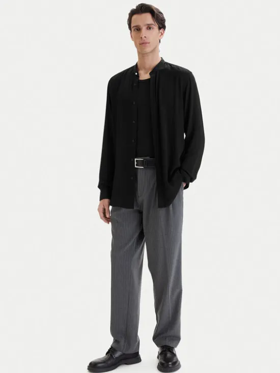 HUGO Koszula Kaleb 50554719 Czarny Slim Fit