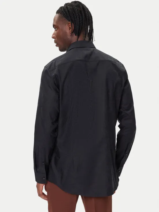 HUGO Koszula Kenno 50500965 Czarny Slim Fit
