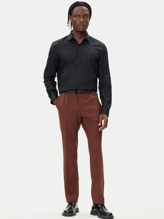 HUGO Koszula Kenno 50500965 Czarny Slim Fit