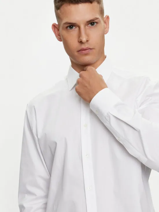 HUGO Koszula Valerio 50519812 Biały Modern Fit
