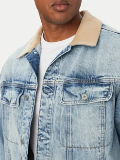 HUGO Kurtka jeansowa Erlo 50563343 Niebieski jasny Relaxed Fit