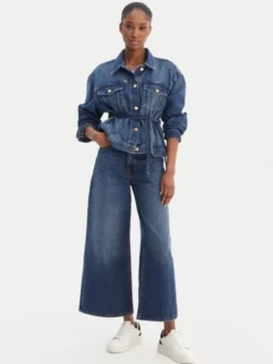 HUGO Kurtka jeansowa Gizzie 50553184 Niebieski Regular Fit