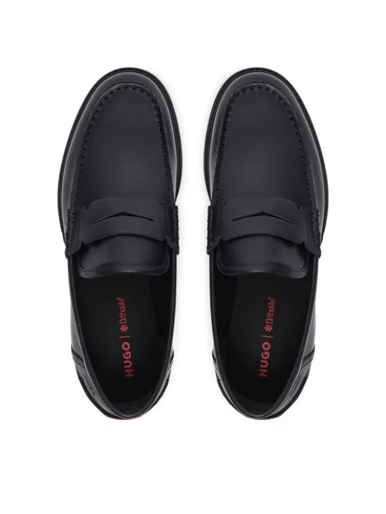 HUGO Loafersy Draven 50573677 Czarny