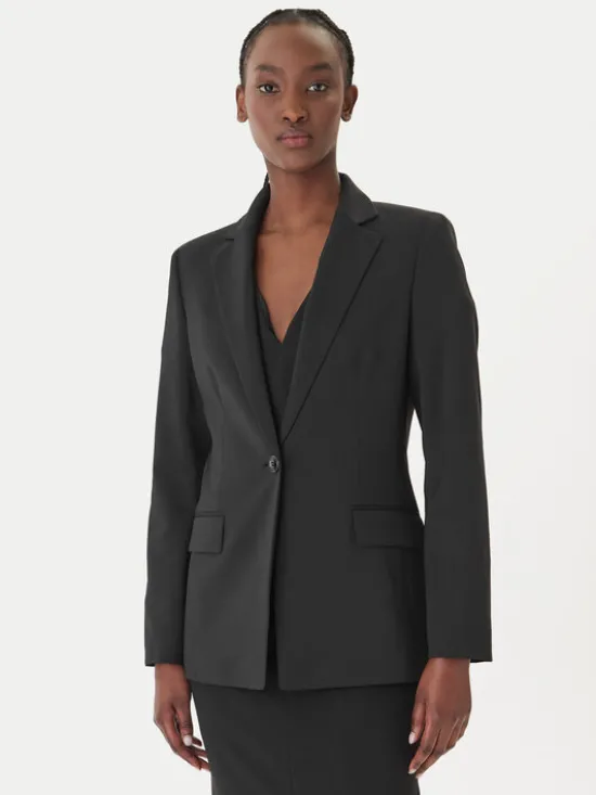 HUGO Marynarka Atana-2 50516447 Czarny Regular Fit