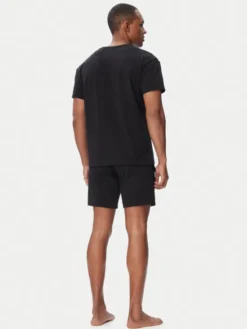 HUGO Piżama Laze 50534566 Czarny Regular Fit