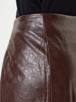 HUGO Spódnica z imitacji skóry Ralitte-1 50544832 Brązowy Slim Fit