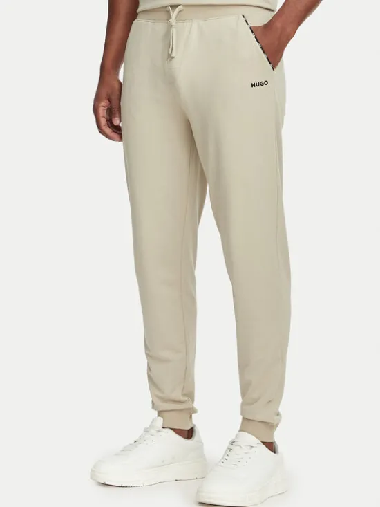 HUGO Spodnie dresowe Noah 50566158 Beżowy Regular Fit