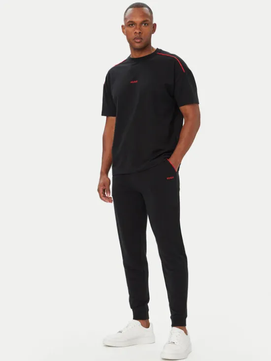 HUGO Spodnie dresowe Noah 50566158 Czarny Regular Fit
