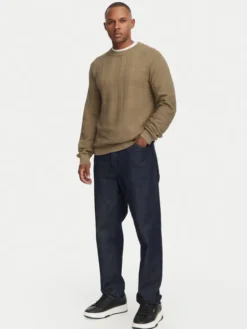 HUGO Sweter Simoh 50566762 Brązowy Regular Fit