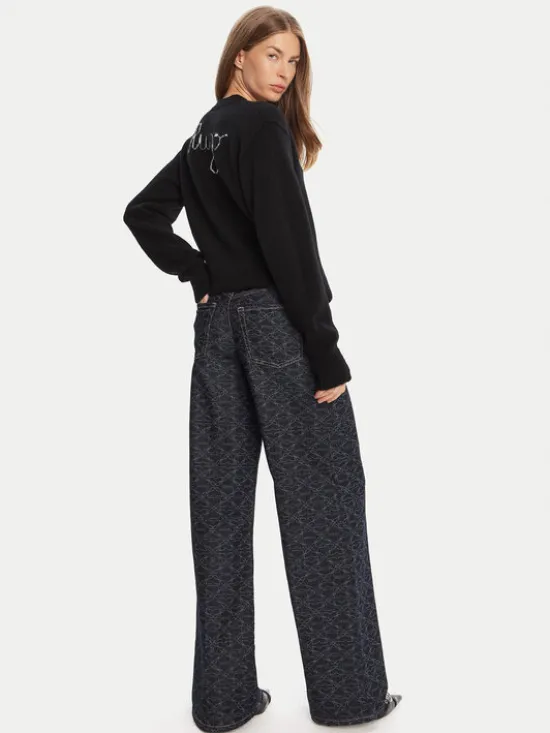 HUGO Sweter Solanu 50545092 Czarny Regular Fit