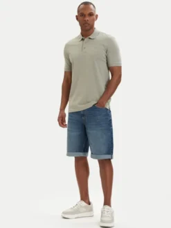 HUGO Szorty jeansowe 50560386 Niebieski Tapered Fit