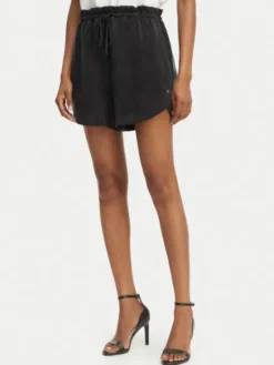 HUGO Szorty materiałowe Hermione-1 50559554 Czarny Loose Fit