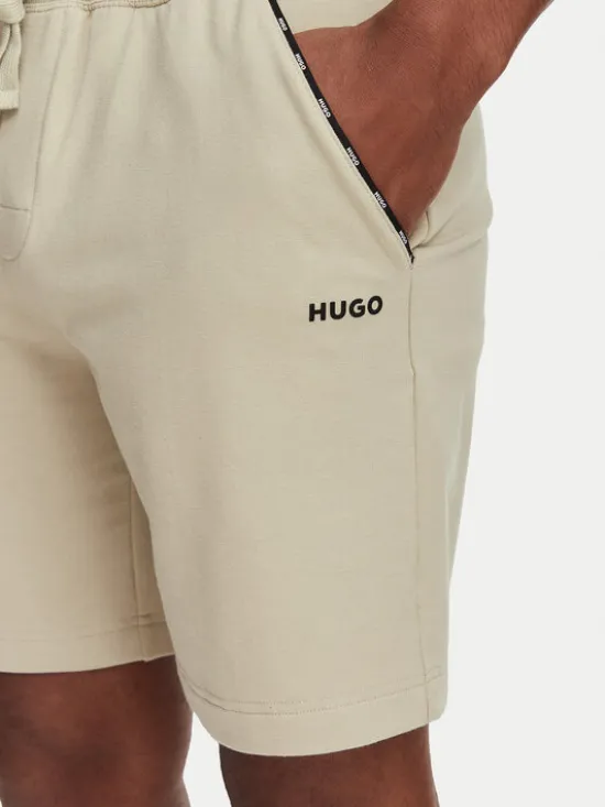 HUGO Szorty sportowe Noah 50566165 Beżowy Regular Fit