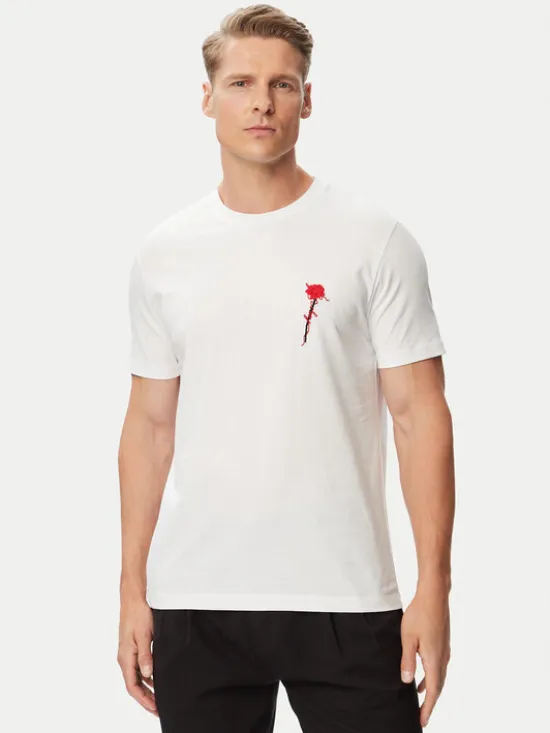 HUGO T-Shirt Diflow 50574447 Biały Regular Fit