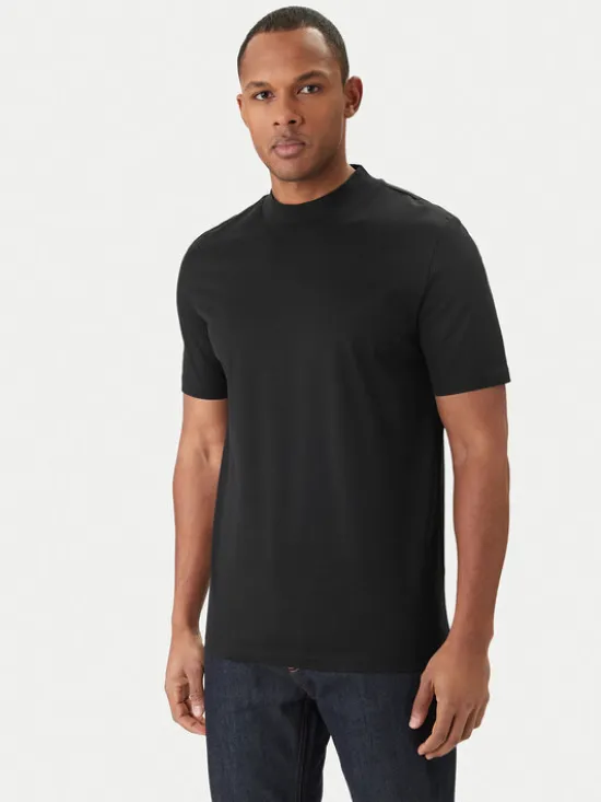 HUGO T-Shirt Dimersom 50542968 Czarny Slim Fit