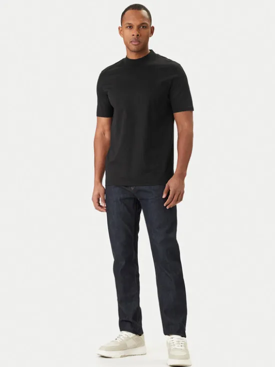 HUGO T-Shirt Dimersom 50542968 Czarny Slim Fit