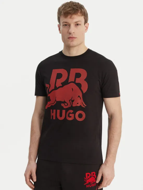 HUGO T-Shirt Dlix_RB 50559696 Czarny Regular Fit
