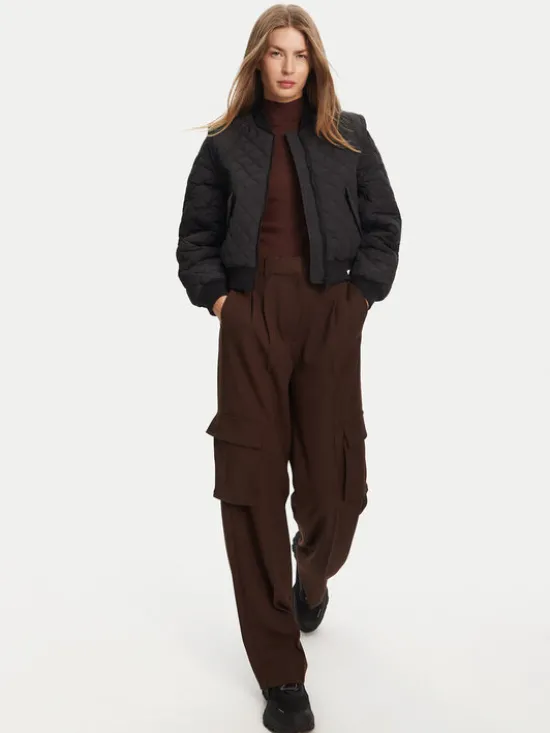 Hunter Kurtka bomber Shira HARW0046251 Czarny Cropped Fit