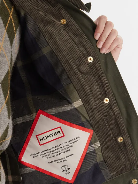 Hunter Kurtka przejściowa Leith HARW0065251 Zielony Oversize