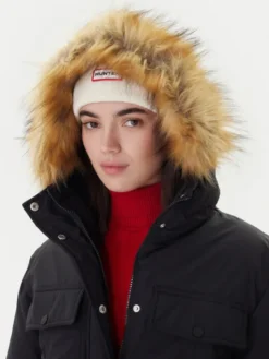 Hunter Parka Glyder HARW0014252 Czarny Regular Fit