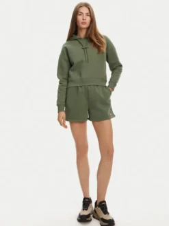 Hunter Szorty sportowe Lunan HARW0058251 Khaki Regular Fit