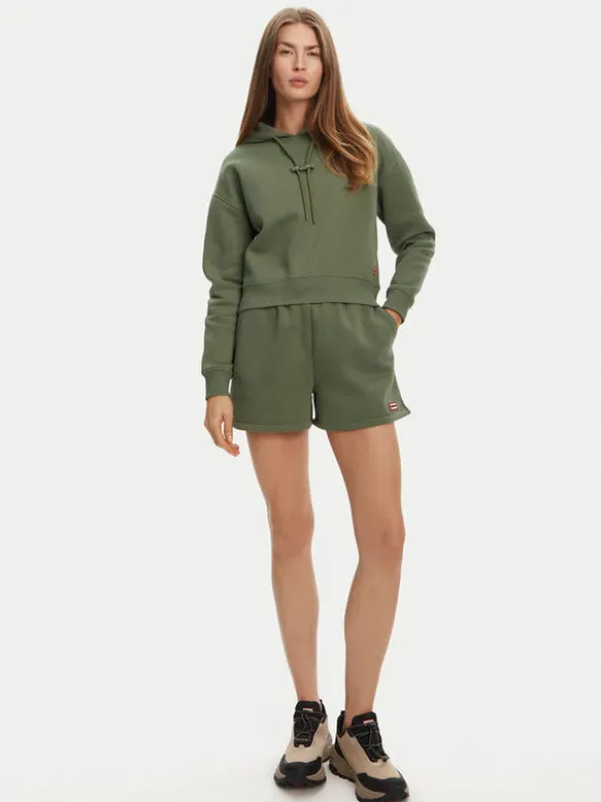 Hunter Szorty sportowe Lunan HARW0058251 Khaki Regular Fit