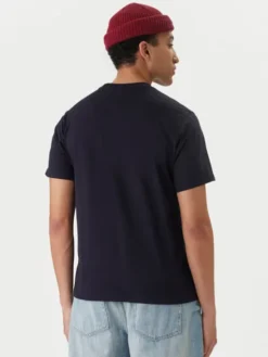 Hunter T-Shirt Essentials HARM0085252 Granatowy Regular Fit