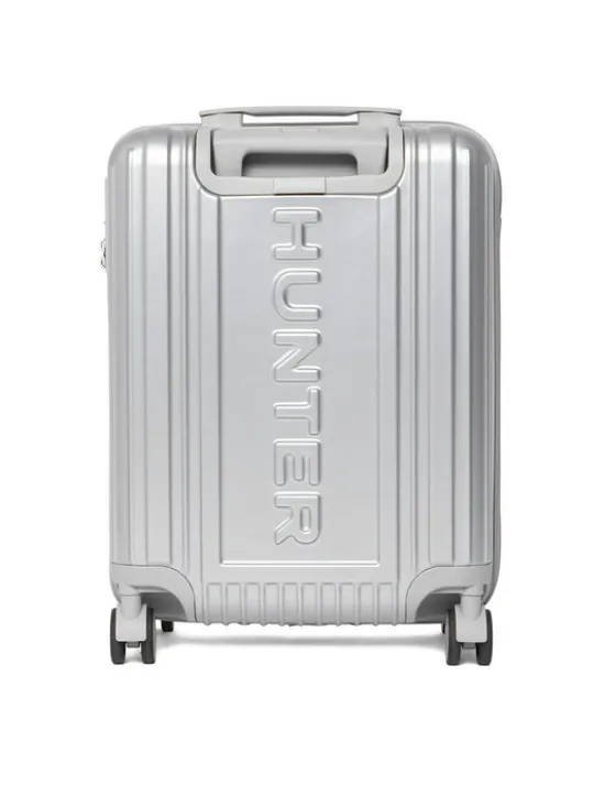 Hunter Walizka kabinowa CEO-HUNTER-S-002-08-SILVER Srebrny