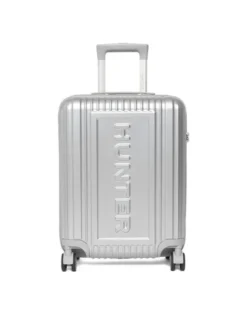 Hunter Walizka kabinowa CEO-HUNTER-S-002-08-SILVER Srebrny