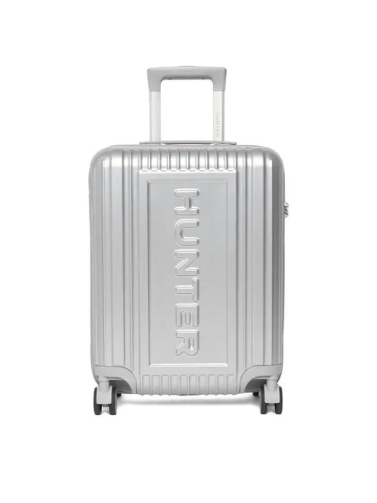 Hunter Walizka kabinowa CEO-HUNTER-S-002-08-SILVER Srebrny