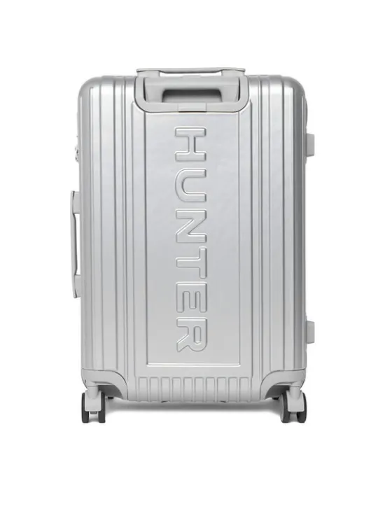 Hunter Walizka średnia CEO-HUNTER-M-002-08-SILVER Srebrny