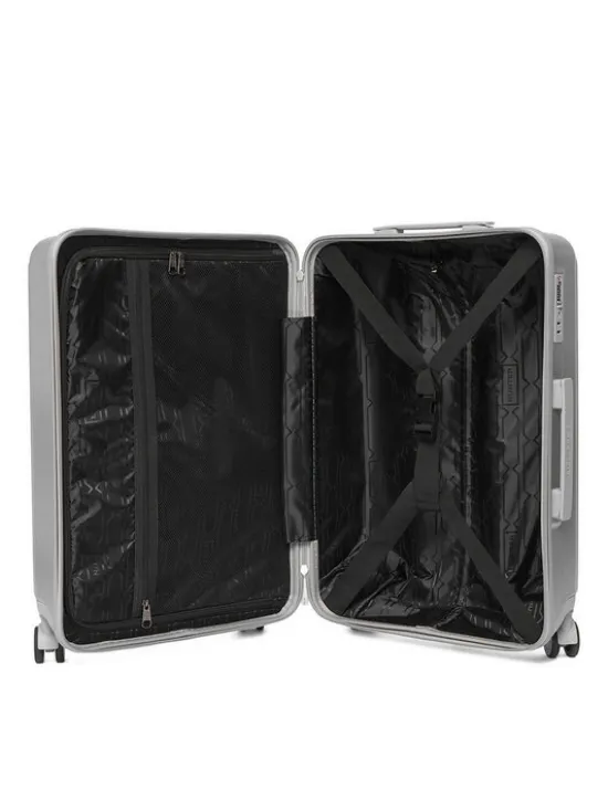 Hunter Walizka średnia CEO-HUNTER-M-002-08-SILVER Srebrny