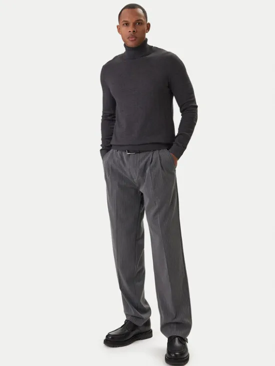 Jack & Jones Golf Emil Knit Roll 12157417 Szary Regular Fit