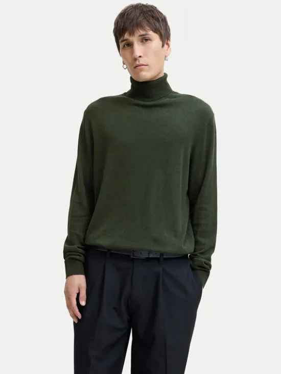 Jack & Jones Golf Emil 12157417 Zielony Regular Fit