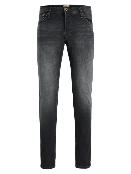 Jack & Jones Jeansy Glenn 12289778 Czarny Slim Fit