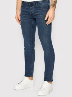 Jack & Jones Jeansy Glenn 12173407 Granatowy Slim Fit