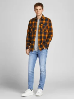 Jack & Jones Jeansy Glenn 12203510 Niebieski Slim Fit