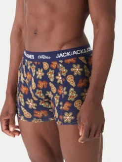 Jack & Jones Komplet bokserki i skarpety Gingerbread Giftbox 12285133 Kolorowy