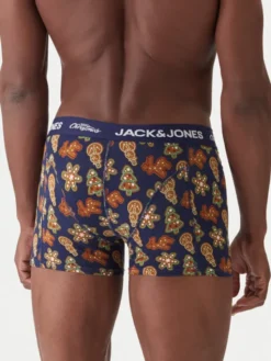 Jack & Jones Komplet bokserki i skarpety Gingerbread Giftbox 12285133 Kolorowy