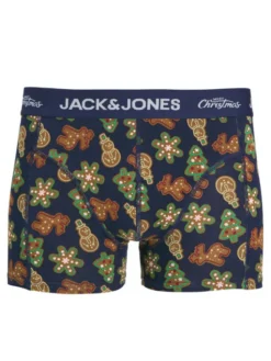 Jack & Jones Komplet bokserki i skarpety Gingerbread Giftbox 12285133 Kolorowy