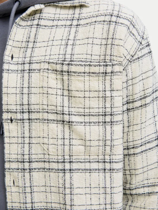 Jack & Jones Koszula York 12283078 Beżowy Relaxed Fit