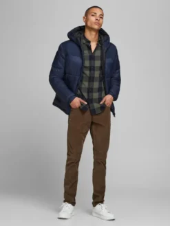 Jack & Jones Koszula 12181602 Zielony Slim Fit