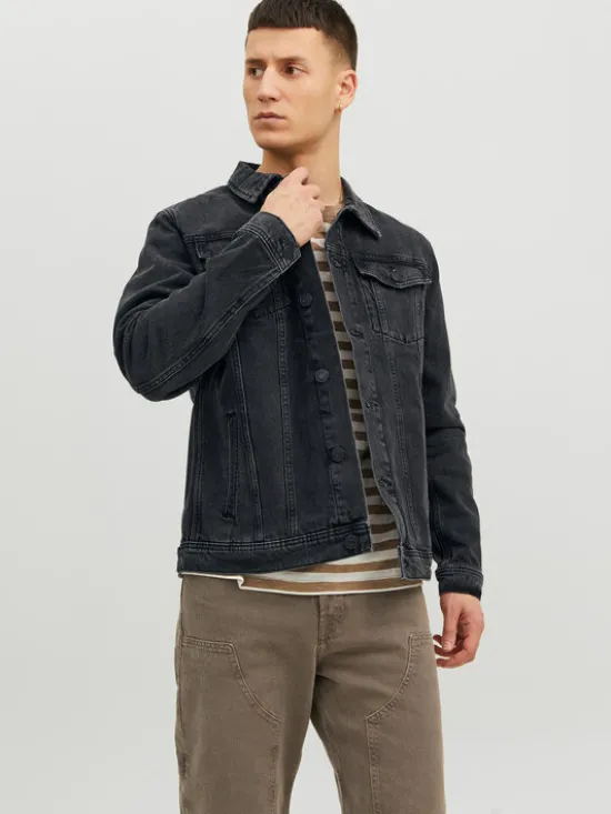Jack & Jones Kurtka jeansowa Jean 12223613 Czarny Regular Fit