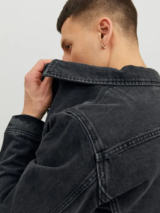 Jack & Jones Kurtka jeansowa Jean 12223613 Czarny Regular Fit