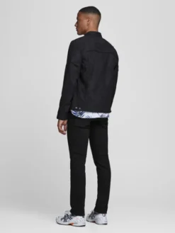 Jack & Jones Kurtka z imitacji skóry Rocky 12147218 Czarny Regular Fit