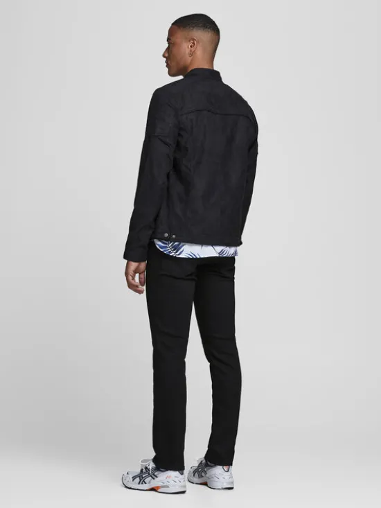 Jack & Jones Kurtka z imitacji skóry Rocky 12147218 Czarny Regular Fit