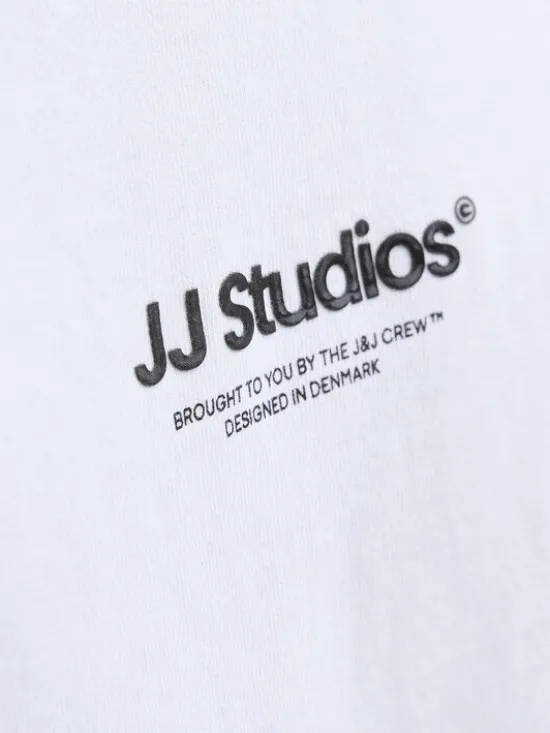 Jack & Jones Longsleeve Soho 12278788 Biały Relaxed Fit