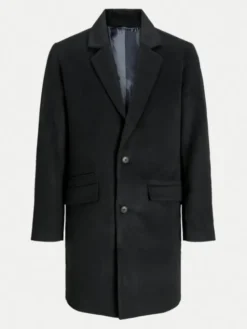 Jack & Jones Płaszcz przejściowy Hays 12258389 Czarny Regular Fit